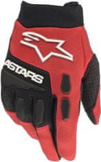 Alpinestars rukavice FULL BORE dětské bright černo-bílo-červené 2XS