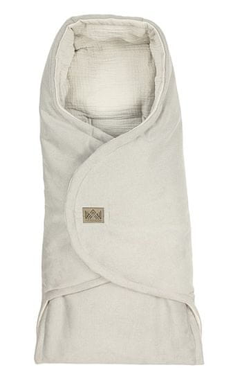 Mamitati Zavinovací deka, fusak s kapucí Little Elite, 100 x 115 cm, Classic LUX - šedá