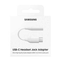 KOMFORTHOME Adaptér sluchátek Samsung 3,5 mm mini jack (samice) - USB typu C (samec), bílý (EE-UC10JUWEGWW)