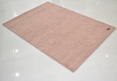 Ručně všívaný kusový koberec Asra wool pink 120x170