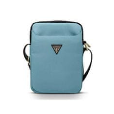 Guess Nylonová taška Guess Triangle Logo pro 10" tablet - modrá