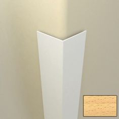 Cezar Rohová lišta plastová – L profil – 2750 mm – buk světlý – různé rozměry – MIKAWI Buk světlý 101 40 x 40 mm