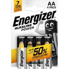 Energizer Alkalické baterie Power 1,5V typ AA, 4 ks