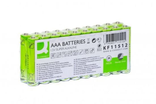 Q-Connect Alkalické baterie - 1,5V, LR6, typ AA, eko, 20 ks