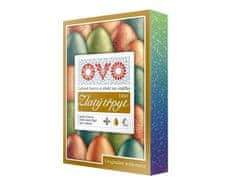 eoshop Barva na vajíčka OVO EFEKT 4 gelové barvy+1 třpyt + rukavice