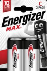 Energizer Alkalické baterie Max - 1,5 V, typ C, 2 ks
