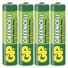 GP Baterie GREENCELL R03, typ AAA, 1,5 V, 4 ks