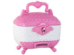 INTEREST Stylový kosmetický kufřík pro princezny - růžový.