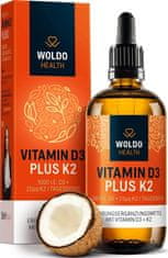 WoldoHealth® WoldoHealth Vitamín D3+K2, 50ml