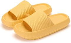 VIVVA® Módní Pěnové Pantofle na robustní platformě, Dámské Pantofle / Pánské Pantofle, Zdravotní pantofle | FLIPSY (Žlutá, 36/37)