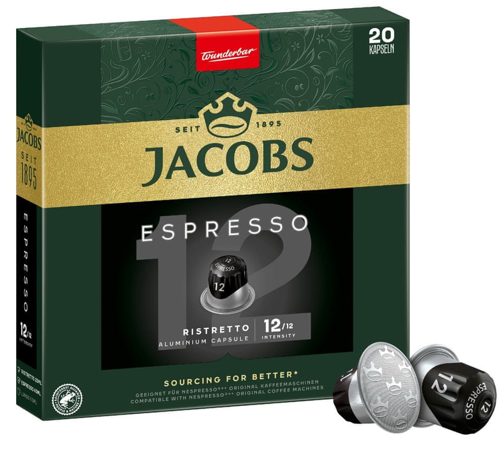 Levně Jacobs Espresso intenzita 12, 20 ks kapslí pro Nespresso®*
