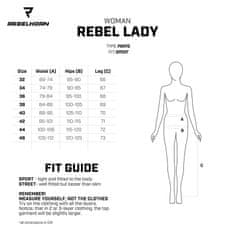 Rebelhorn kalhoty REBEL dámské černo-růžové 36