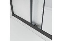 WellMall NICOL COMBI Black 100x100 grape Sprchový kout s posuvnými dveřmi