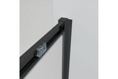 WellMall NICOL COMBI Black 90x90 grape Sprchový kout s posuvnými dveřmi
