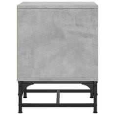 Vidaxl Noční stolek se skleněnými dvířky betonově šedý 35 x 37 x 50 cm