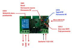 China Glaze Wifi + RF beznapěťové relé Sonoff eWeLink 7-32V USB pro ovládání brány, sporáku