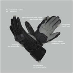 Rebelhorn rukavice FIGHTER černo-bílé S