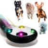 Netscroll Interaktivní hračka pro psy, klouzavý disk se světelnými efekty pro psy, disk ve tvaru míče pro pohyb domácích mazlíčků, GlidingDisk