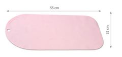 BabyOno Protiskluzová podložka do vany, 55 x 35 cm - světle růžová
