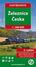 Železnice Česka - 1:500 000
