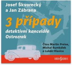 Josef Škvorecký;Jan Zábrana: 3 případy detektivní kanceláře Ostrozrak