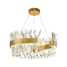 Lustr Monte Carlo GOLD LED s krásnými krystaly Ø60cm Crystal GOLD 11530