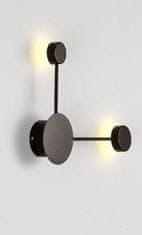 Černá geometrická nástěnná lampa Dots-Dots HydePark LED reflektor