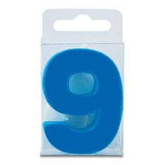 Staedtler Svíčka ve tvaru číslice 9 - mini, modrá - Stadter