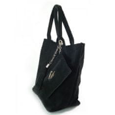 Vera Pelle Kabelky každodenní černé Zamsz XL A4 Shopper Bag