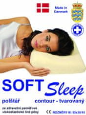 4sleep Anatomický polštář 50x30x10 - Soft Sleep Contour M