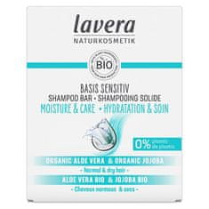 Lavera Tuhý šampon pro citlivou pokožku hlavy Basis Sensitiv (Shampoo Bar) 50 g