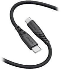 SWISSTEN datový kabel soft silicone USB-C - USB-C, 60W, 1.5m, černá