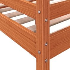 Greatstore Patrová postel voskově hnědá 80 x 200 cm masivní borové dřevo