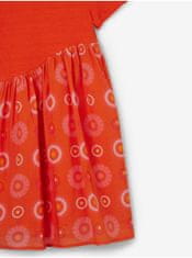 Desigual Oranžové holčičí šaty Desigual Andy 110-116