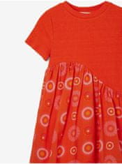 Desigual Oranžové holčičí šaty Desigual Andy 110-116