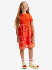 Desigual Oranžové holčičí šaty Desigual Andy 158-161