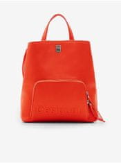 Desigual Oranžový dámský batoh Desigual Half Logo 24 Sumy Mini UNI