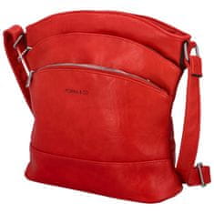 Romina & Co. Bags Trendová dámská koženková crossbody Creato, červená