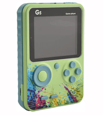 Leventi Kapesní herní konzole G5 Retro video-500 her-zelená