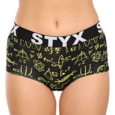 Styx 6PACK dámské kalhotky art s nohavičkou vícebarevné (6IN12697124) - velikost L