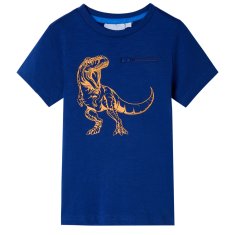 Greatstore Dětské tričko s krátkým rukávem tmavě modré 104