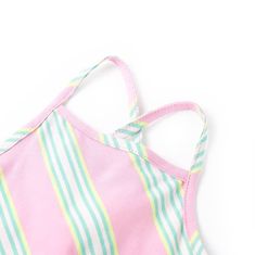 Vidaxl Dětské šaty se stahovací šňůrkou bez rukávů růžové 104