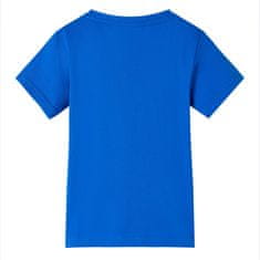 Vidaxl Dětské tričko jasně modré 104