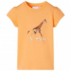 Greatstore Dětské tričko jasně oranžové 104