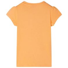 Greatstore Dětské tričko jasně oranžové 104