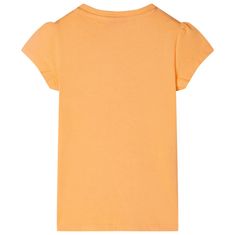 Greatstore Dětské tričko jasně oranžové 128
