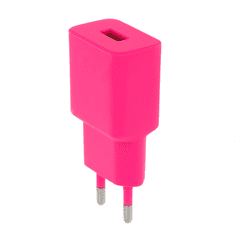 setty. nástěnná nabíječka 1x USB-A 2,4A LSIM-A-126 Pink růžová (GSM165727)