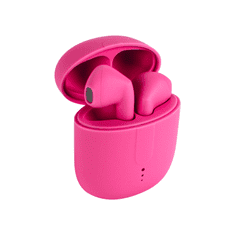 setty. Bluetooth sluchátka TWS s nabíjecím pouzdrem STWS-16 Pink růžová (GSM165735)