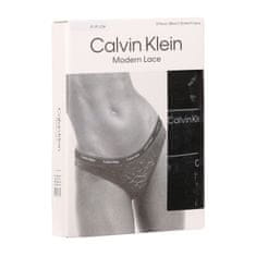 Calvin Klein 3PACK dámské kalhotky černé (QD5069E-UB1) - velikost M
