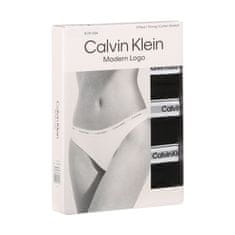 Calvin Klein 3PACK dámská tanga černé (QD5209E-UB1) - velikost L